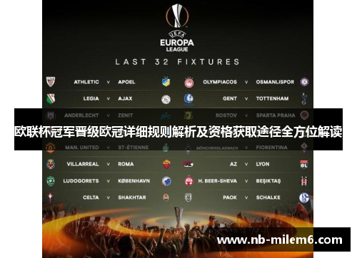 欧联杯冠军晋级欧冠详细规则解析及资格获取途径全方位解读